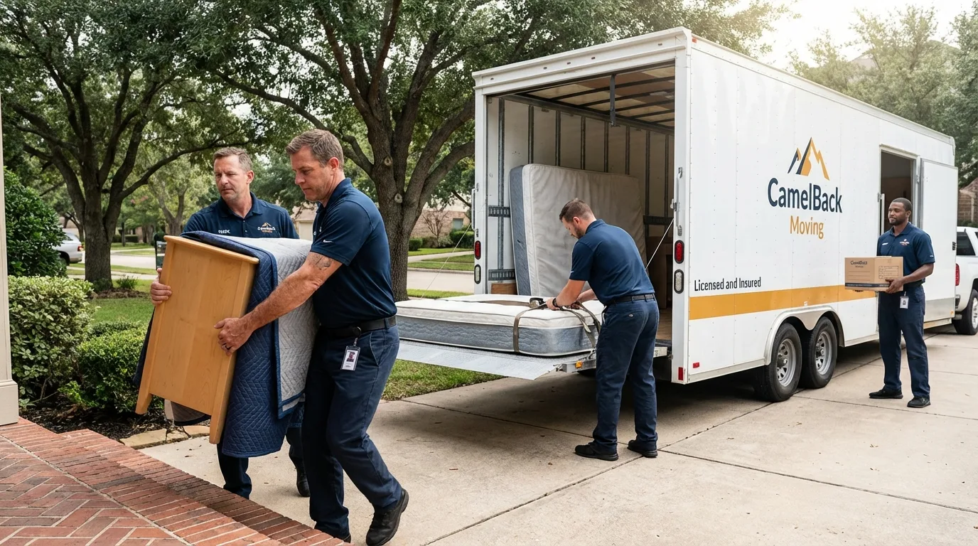 Crew loading residential truck for cross-state move from Bardwell, KY